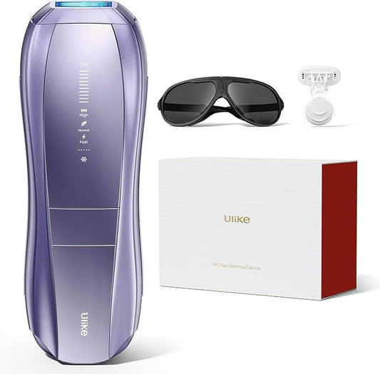Ulike Laser Hair Removal Device Air 10 Ipl Gift for Women and Men, Ice Cool and Permanent Hair Reduction for Nearly Painless, Dual Lights, Skin Sensor & USHR Mode Hair Removal in 10mins from Home