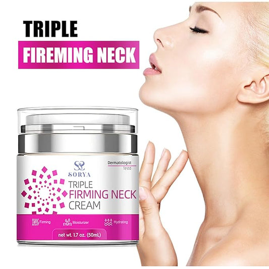 Neck Firming Cream Aging Wrinkles Neck Moisturizer with Retinol, Collagen & Hyaluronic Acid, Hydrating Skincare for All Skin Types for Men & Women