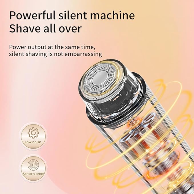 Dermave Bikini Shaver,Bikini Trimmer for Women,2025 Upgrade Dual Head Shaver Women,2 in 1 Wet & Dry Waterproof Electric Bikini Trimmer for Face, Body & Intimate Areas(Pink Rose)