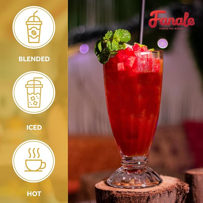 Fanale Premium Watermelon Bubble Tea Flavoring Powder | Perfect for Baking, Smoothies, Desserts and Drinks | Instant Flavoring Powder for Boba Milk Tea - 2.2 Pounds (Pack of 20).