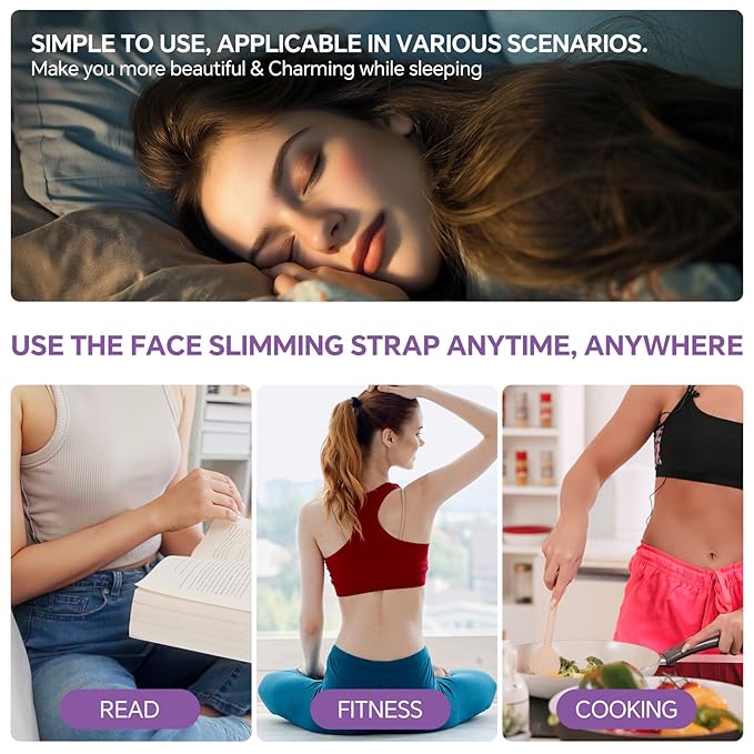 V Line Lifting Mask Chin Strap for Sleeping, V Line Mask, Face Lift Prevent Sagging,Double Chin Reducer,Jawline Shaper,All-Around Coverage, Wrapping and Shaping More Comprehensively.