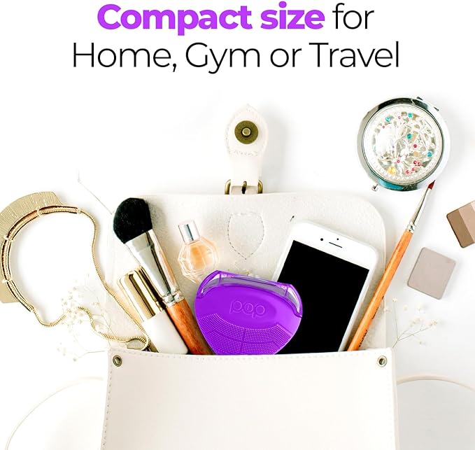 Pop Sonic Strawberry 3 in 1 Skin Exfoliating Cleanser Clean Massage Exfoliate (Purple)