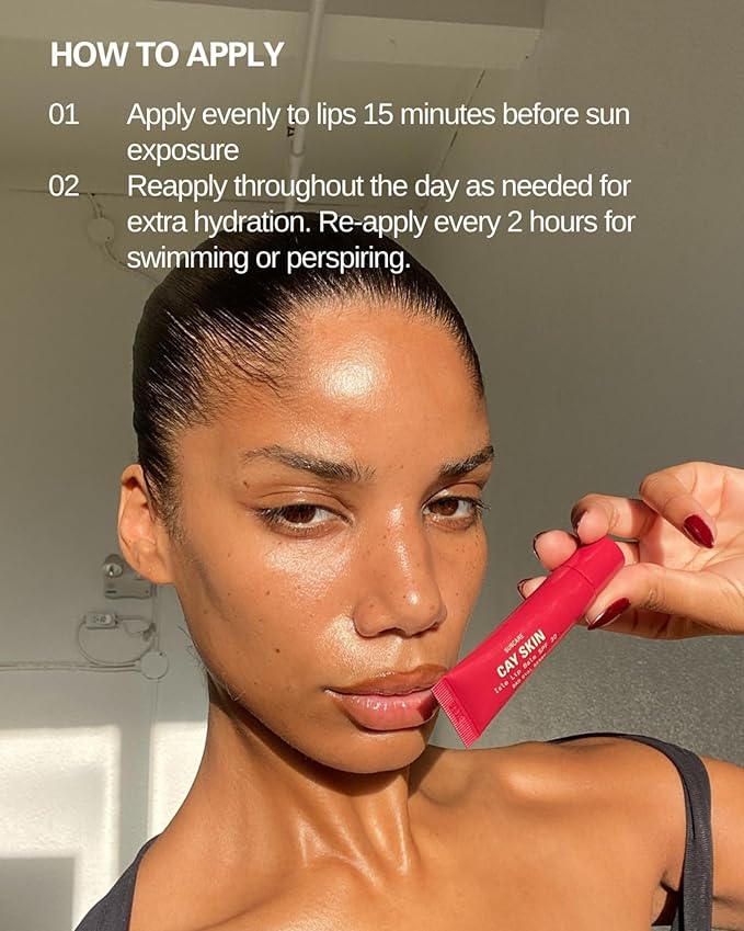 Cay Skin Isle Lip Balm SPF 30 – High Shine, Hydrating + Sheer Lip Gloss in Vanilla Brown Sugar Flavor – Formulated with Natural Ingredients for All Skin Tones – 3-Pack, Clear