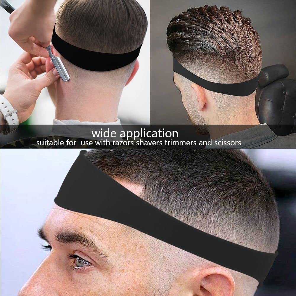 Neckline Shaving Template, Hair Cutting Guide Curved Neck Hair Shaving Template Soft Silicone Neckline Trimming Template for DIY Home Haircuts (Blue)