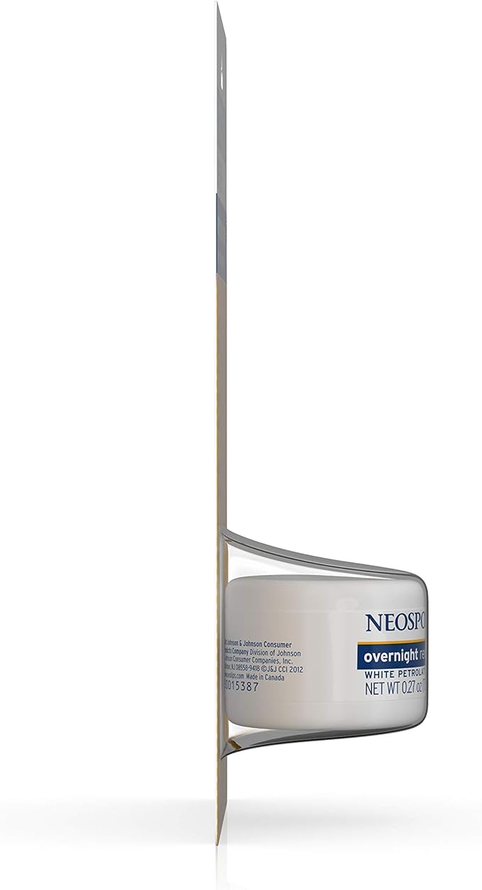 Neosporin Lip Health Overnight Healthy Lips Renewal Therapy Petrolatum Lip Protectant, 0.27oz. (Pack of 2)