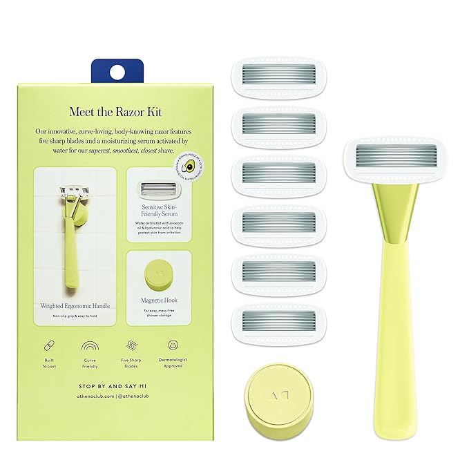 Women's Razor Shave Kit, 1 Matchpoint Razor Handle + 6 Blade Refills