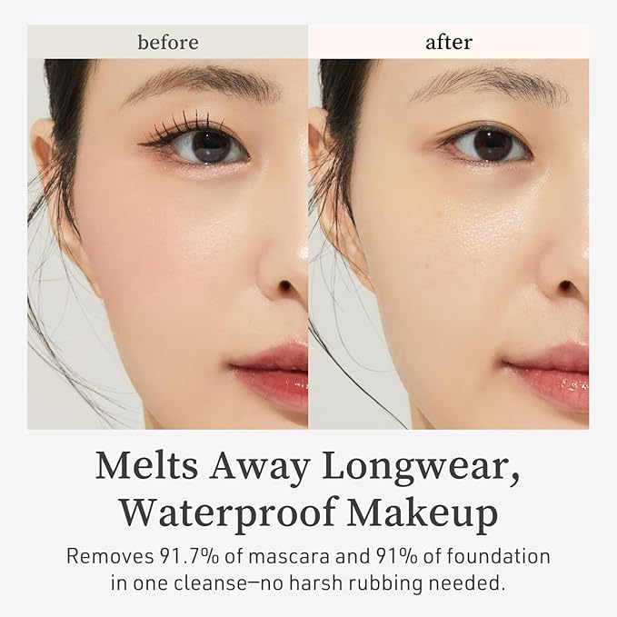 NOONI Facial Cleanser - Snow Aqua 0 Ginseng Deep Cleansing Oil | Makeup Blackhead Remover, Pore Care Control, Glass Skin, Helps Control Sebum, Revitalizing Care, 6.76 FL.Oz (200 ml)