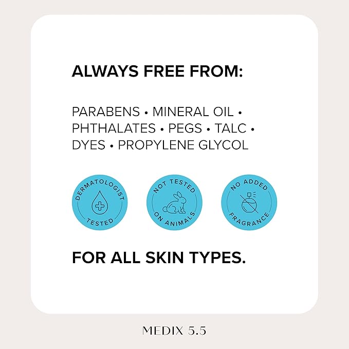 MEDIX Fragrance Free Niacinamide Face Moisturizer + Shea Butter Cream For Face & Body Lotion | Anti Aging Skin Care Firming Cream For Wrinkles, Dark Spots, Large Pores, 15 Fl Oz