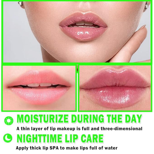1PCS Bee Lip Balm Honey Pot, Moisturizing Lip Balm Overnight Lip Sleeping Mask Lip Scrubs Exfoliator, Hydrating Prevention Dry and Crack Lips, Lip Repair Nourishes the Lip Skin
