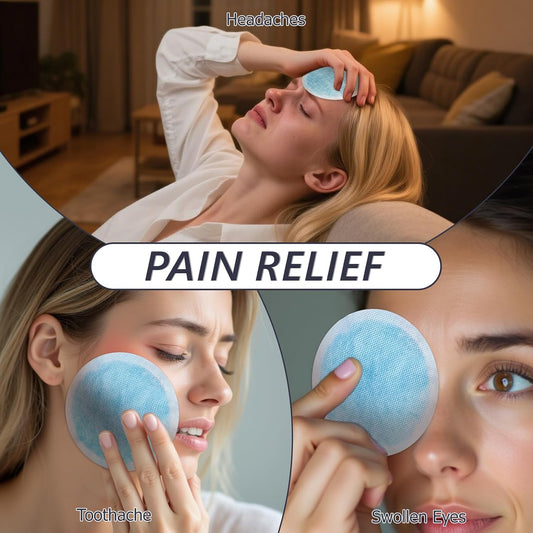 Hot & Cold Gel Packs for Pain Relief 18PCS Reusable Blue Cold Pack Ice Packs with Cloth Backing for Swelling, Bruises, Injuries, Surgery, Toothache (18 Pack)