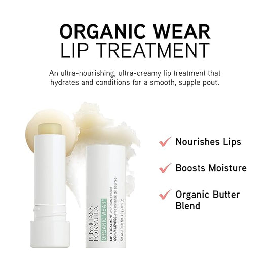 Orangic Lip Balm By Physicians Formula Organic Wear All Natural Lip Treatment Lip Balm, Dermatologist Tested