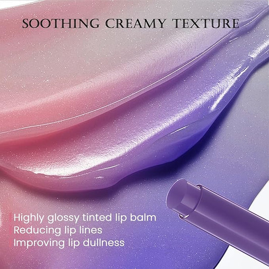 DAGEDA Tinted Lip Balm, Moisturizing Magic Color Changing Lipstick, Soothing Hydrating Lip Balm Tinted, Glossy Lip Plump Gloss Butter Balm, Lightweight, Non-Greasy, 06