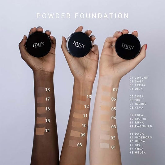 Mineral Powder Foundation - Longwear, Lightweight, Smooth Powder Formula - Blurring, Skin-Perfecting Finish - Vegan and Cruelty Free Formula - 025 Siv - 0.25 oz