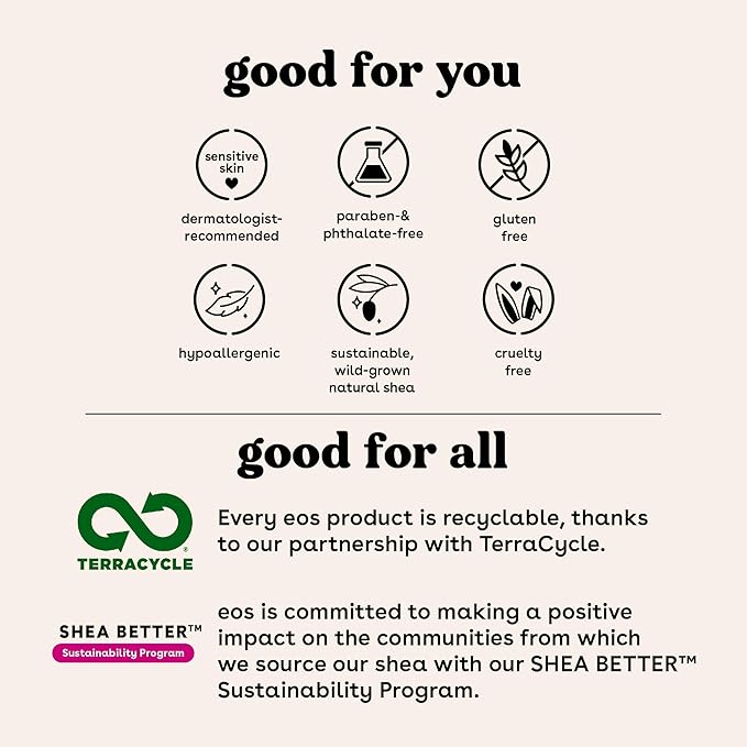 eos 100% Natural Lip Balm, Watermelon Frosé, All-Day Moisture, Lip Care Products, 0.14 oz, 2-Pack