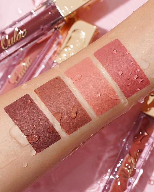 Oulac Matte Liquid Pink Lipstick for Women, Pink Nude Long Lasting Lipstick, Waterproof Lip Stain, No Transfer, Creamy High Pigmented Formula with Vitamin E, Vegan & Cruelty-Free M19