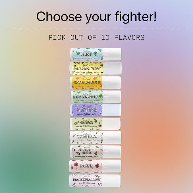 DedCool Lip Balm Stick (Watermelon) Jumbo, Vegan, Flavored, Coconut Oil Lip Balm, Long Lasting, Moisturization, Hydrates Dry & Chapped Lips, Vegan, Natural, Clean, Non-Toxic, Fragrance For All