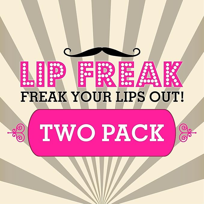 Doctor Lip Bang's BUZZING Lip Balm | Lip Freak| 100% All Natural | Cruelty Free | Bleeding Heart | 2 Pack