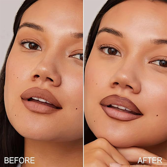 OETUIOW Lip Stain, Lip Liner, Waterproof Moisturizing Long-Lasting, Non-Stick Cup for Women All Skin Types, Rose Color