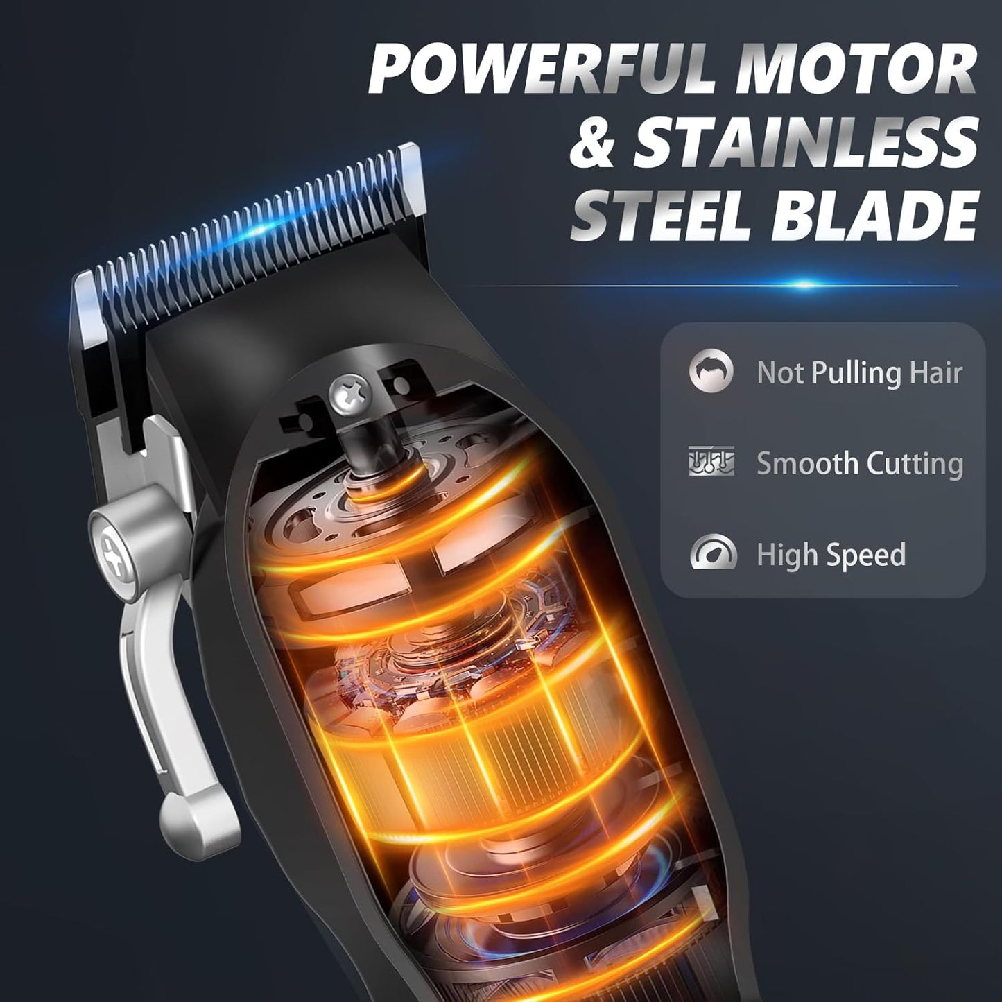 Ufree Hair Clippers for Men, Professional Clippers and Trimmers Set, Cordless Clippers for Hair Cutting, Beard Trimmer, Barber Clippers, Rechargeable Electric Shaver, Gifts for Men