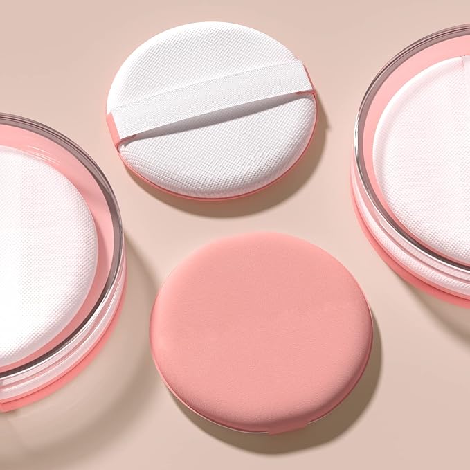 MOHOPE 8Pcs Air Cushion Makeup Puffs for Foundation with Portable Box, No Latex Blending Sponge for Liquid, Cream, Foundation and Powder, Teardrop Powder Puff, Purple