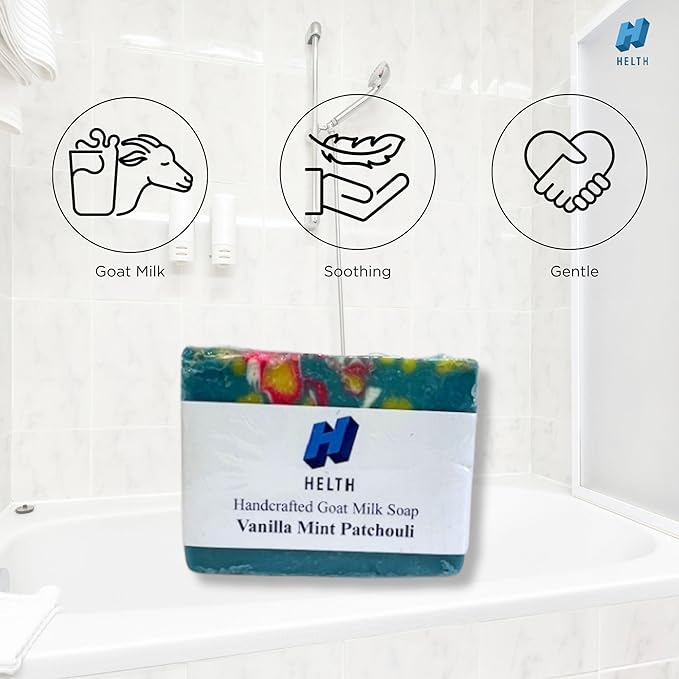 Spa Kit Birthday Box With Loofah Body Brush Vanilla Mint Patchouli Goat Milk Soap