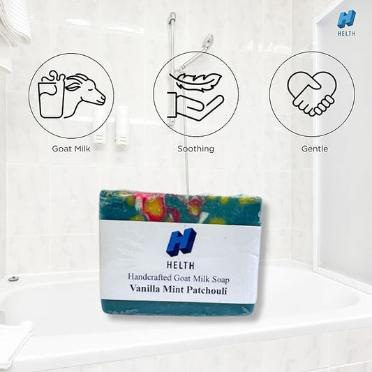 Spa Kit Birthday Box With Loofah Body Brush Vanilla Mint Patchouli Goat Milk Soap