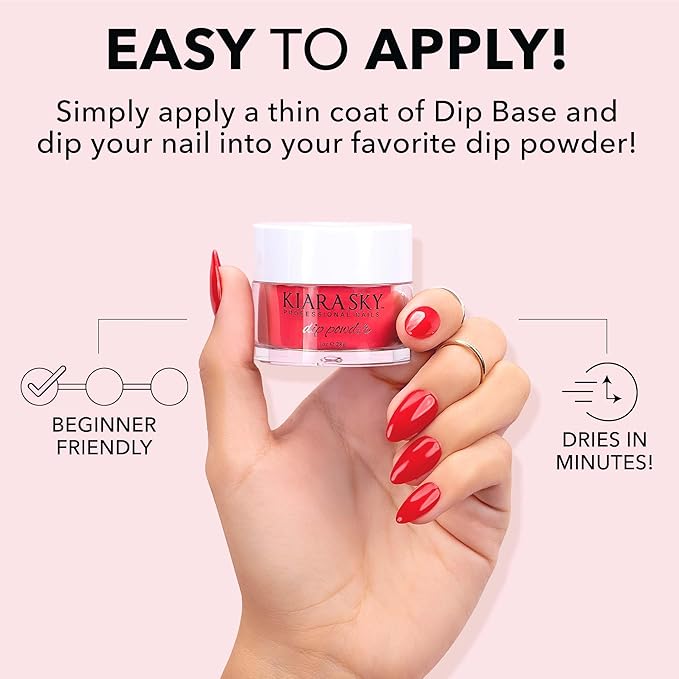 Kiara Sky Long Lasting Nail Dip Powder Pink Tones 1 oz, Tickled Pink