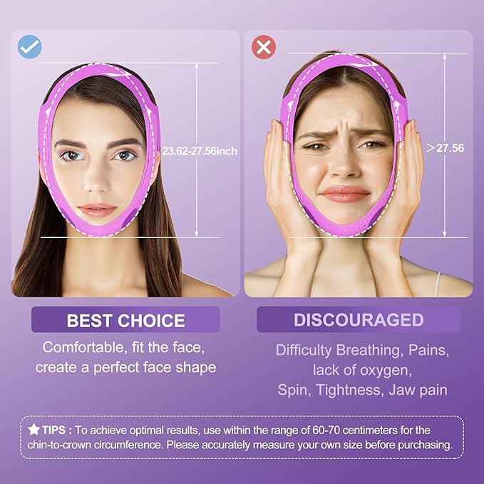 V-Line Mask Chin Up Mask V Shaped Face Mask Chin strap, Soft Silicone Chin Strap V Line Lifting Mask for Women,Jaw Exerciser