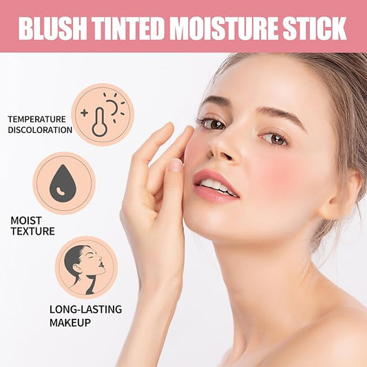 Blush Rare Beauty Liquid Blush Stick Cream Blush Natural Waterproof Long Lasting Powder Blusher,On The Go Blush Brushes For Makeup Cheeks,Suitable For All Skin Types (pink)