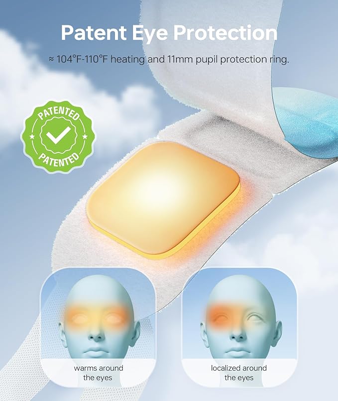 Hyaluronic Acid Self Heating Warm Compress for Eyes, Heated Eye Mask for Fast Relief of Dry Eyes, 14 Pack Steam Eye Mask, Moisturizing & Highly Effective Steam Eye Mask