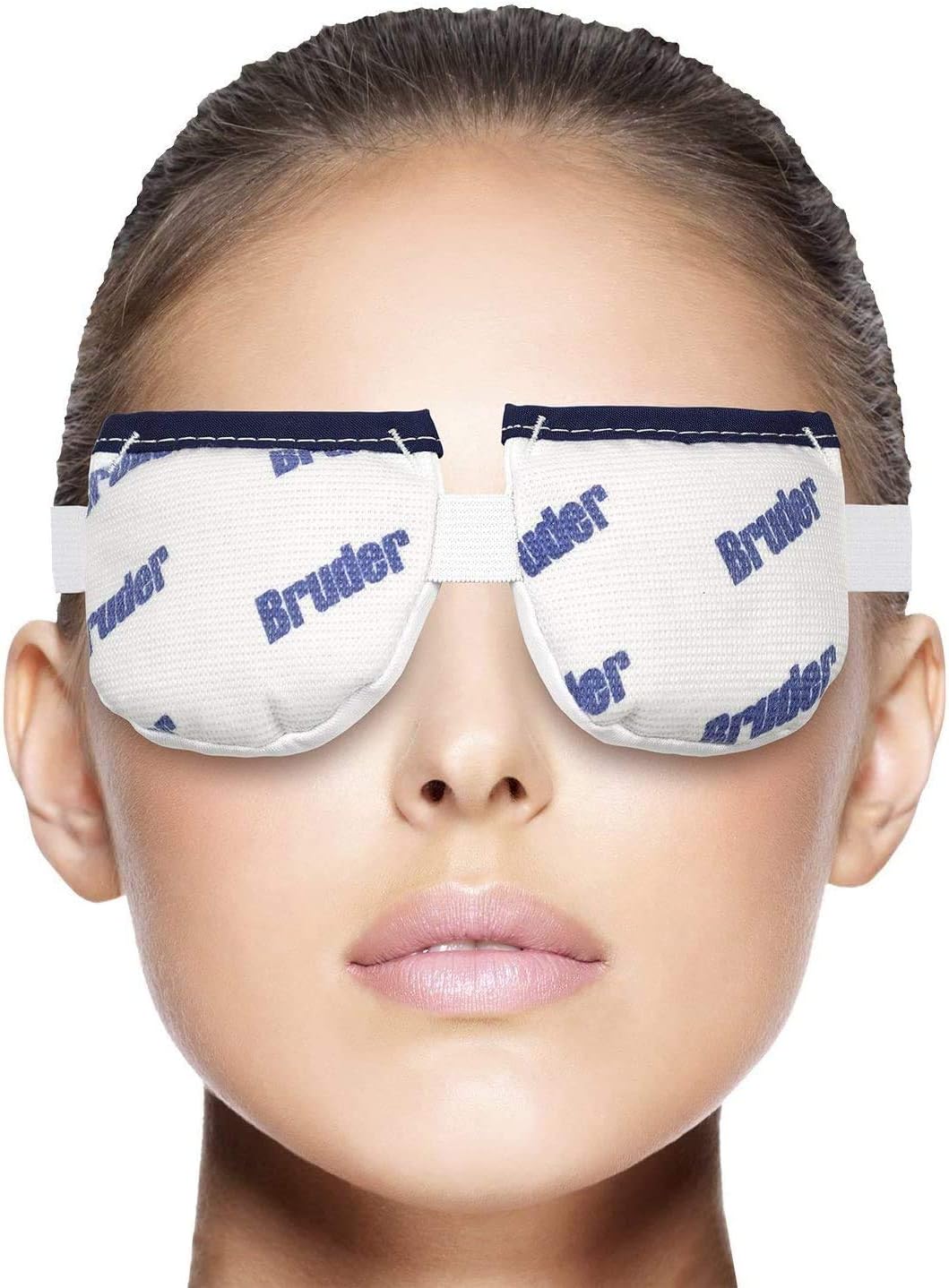 Bruder Moist Heat Compress | Microwave Activated Mask | Reusable, Washable, Non-allergenic | Fast Acting Relief for Dry Eye and Other Irritations | (Pack of 2)