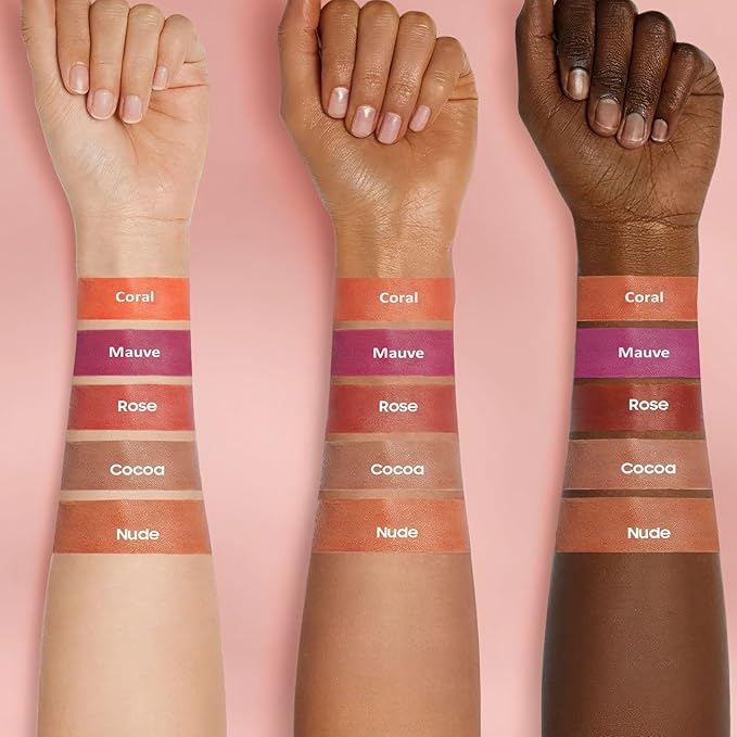 OETUIOW Lip Stain Long Lasting & Waterproof Lip Liner, Non-Stick Cup Highly Pigmented Natural Finish, Lip Gloss for All-Day Color Hold (Cocoa)