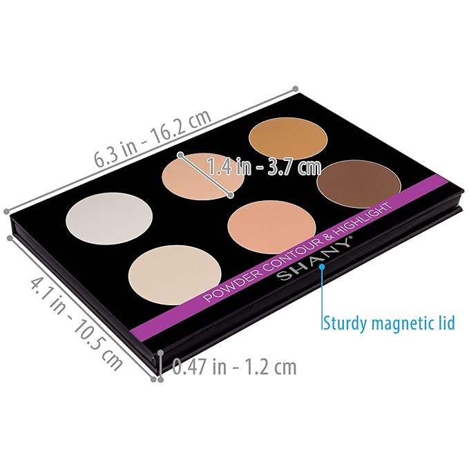 SHANY Powder Contour & Highlighter Sculpting Palette - Layer 3 - Refill for the 6 Layer Mini Masterpiece Collection Makeup Set