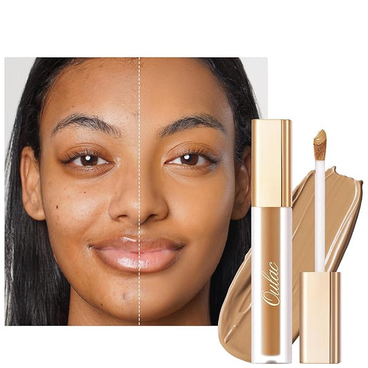 Oulac Concealer Full Coverage, Concealer Stick for Dark Circles, Hydrating Concealer Infused with Hyaluronic Acid, Lightweight, Long Lasting, Vegan Concealer 3.8ml, Shade: C7 Olive