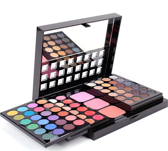 Pro Makeup Gift Set All in One Makeup Kit Cosmetic Contouring Kit 78 Colors Eyeshadow Palette with Face Blush, Lipgloss, Concealer and Eyeshadow Brushes- Ideal Holiday Gift Set#1