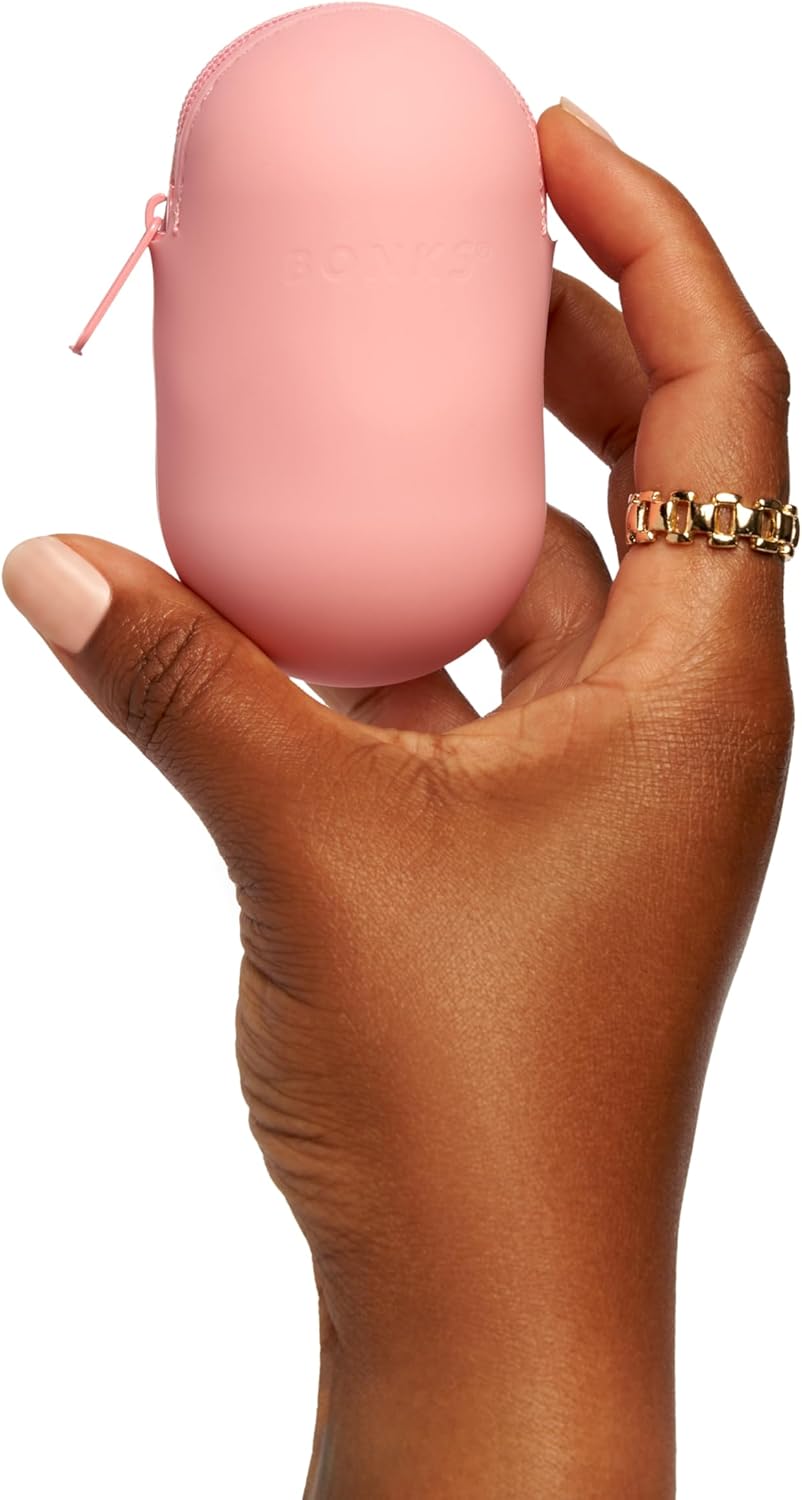 Bonks GoGo Kit - Hair Care Kit Mermaid - Portable Hair Accessories Pouch for Women & Teens - Includes Mini Claw Clip, Seamless Hair Pins, Silky Hair Tie & Folding Comb - Compact Travel Essential