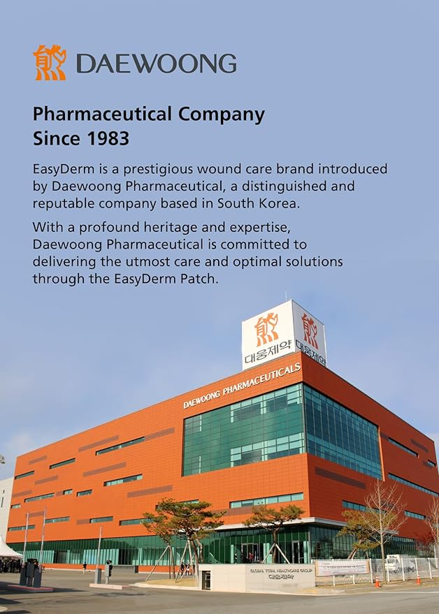 EasyDerm Beauty Patch(42 Counts) - 100% Hydrocolloid Pimple Patch for Zit Spot Care, K-beauty, Daewoong Pharmaceutical