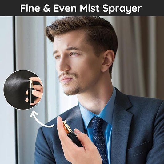 Segbeauty Atomizer Sprayer for Perfume, 10 Packs Glass Perfume Bottles Empty, 10ML Travel Refillable Perfume Bottle Portable Sprayer Atomizer Travel Accessory Toiletries Cosmetic Dispenser Bottle