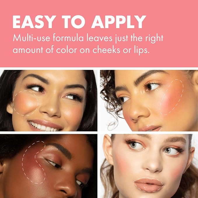 Milani Cheek Kiss Liquid Blush Makeup - Blendable & Buildable, Lightweight Cheek Color (Pink Flirt)