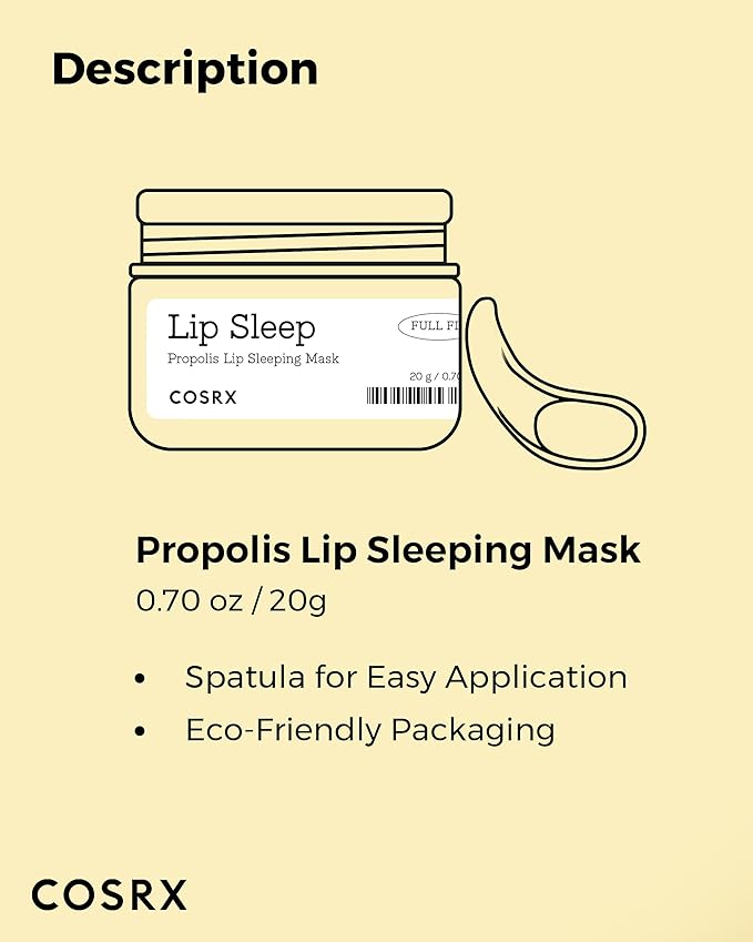 COSRX Lip Care Balm for Dry Chapped Lips, Enriched with Shea Butter, Sleeping Mask, Korean Skincare, Animal Testing-Free, Artificial Fragrance-Free, Parabens-Free (Lip Sleeping Mask)