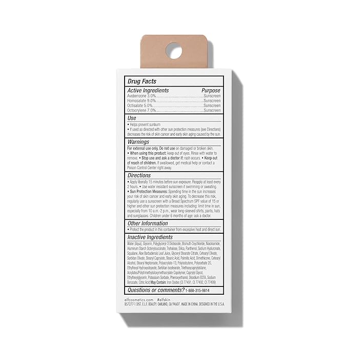 e.l.f. SKIN Suntouchable Whoa Glow SPF 30, Sunscreen & Makeup Primer For A Glowy Finish, Made With Hyaluronic Acid, Vegan & Cruelty-Free, Packaging May Vary, Sunburst