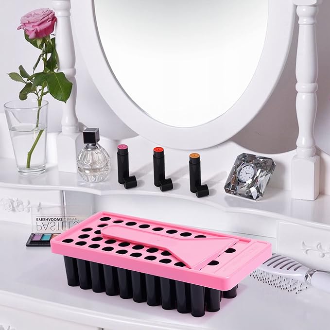 RONRONS 50 Pieces Refillable Lip Balm Crafting Tubes, 5ml Black Empty Lip Balm Tubes Containers, Mini Twist-up Lip Gloss Tube Homemade Deodorant Bottles DIY Cosmetics Makeup Tools Accessories