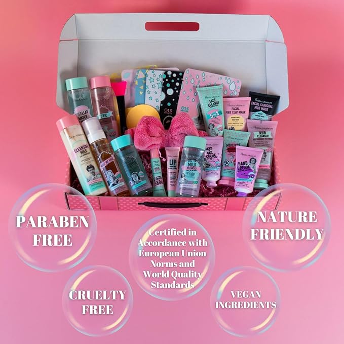 Gift Box for Women - Care Package Gifts for Women - Unique Gifts for Women, Mom, Her, Sister, Aunt, Friends - Birthday Gifts for Women Gift Basket Spa Skin Care Sets (Premium Luxury 25 Pieces)