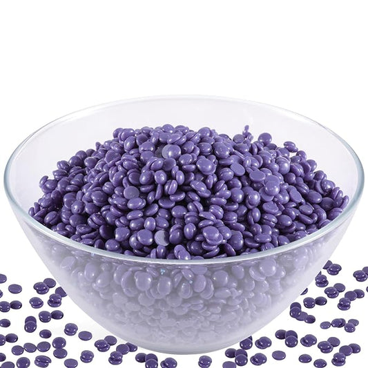PURPLESKY 80oz Hard Wax Beads Bulk - Hair Removal Waxing for Body Face Back Underarm Leg - At Home Salon - SPA Choice - Quick Coarse Remove - Long Lasting