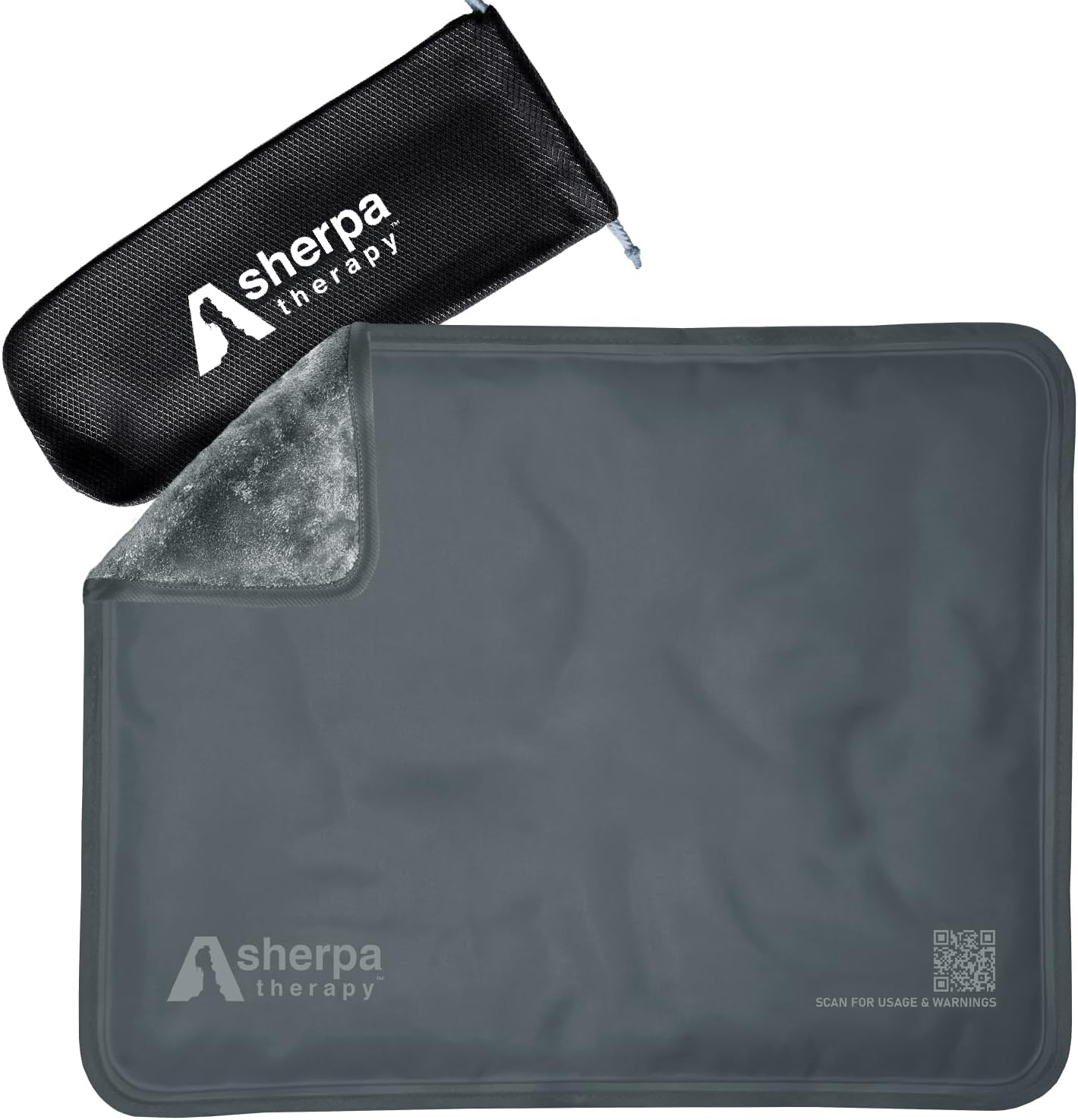 Large Ice Packs for Injuries Reusable - Soft Gel Hot and Cold Packs for Injuries, Hip, Shoulder, Back Pain Relief - 11.5" x 14.5" - Grey