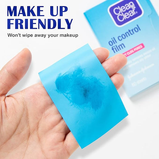 Oil Blotting Sheets From China Replacment for Clean&Clear Oil Absorbing Sheets,2 Pack(total 120sheets) Oil Control Film for Face,High-performance Handy Face Blotting Paper for Oily Skin