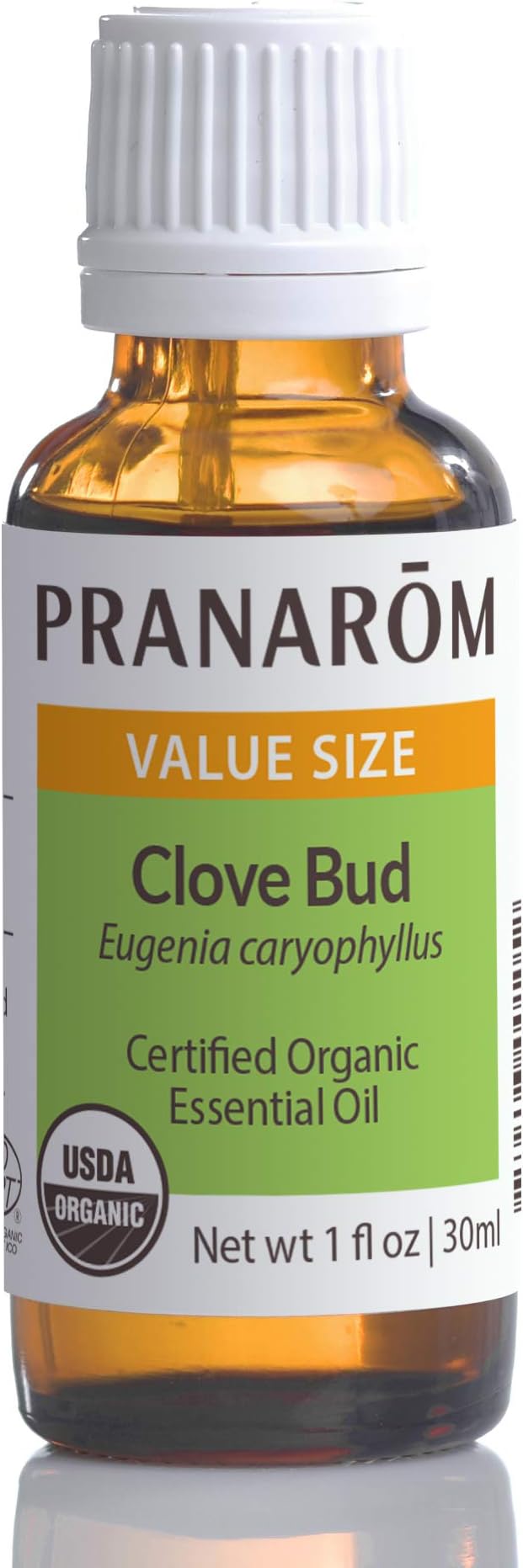 Pranarom USDA Certified Organic Clove Essential Oil (30ml), 100% Pure Undiluted Therapeutic Grade from Sri Lanka & Madagascar for Aromatherapy, Diffuser, Immune Support, DIY Cleaning, Warm Scent