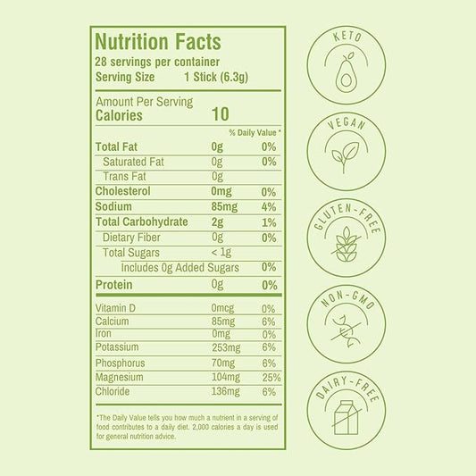 FlavCity Lemon Lime Electrolytes Powder Packets - 28 Hydration Packets - No Added Sugar - Hydration Powder with Real Fruit & Unrefined Sea Salt - Keto & Gluten-Free (28 Stick Packs)