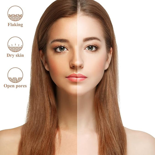 YourMate Facial Steamer Nano Ionic Face Steamer, Adjustable Nozzle with Aromatherapy Warm Mist for Sinuses Moisturizing Humidifier Unclogs Pores, Homeuse Vaporizador Facial (White)