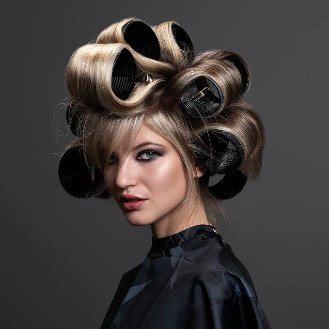 Fromm ProVolume 1" Self-Grip Ceramic Ionic Thermal Hair Rollers, 5 Count Salon Quality Hair Curlers for Short, Medium and Long Hair